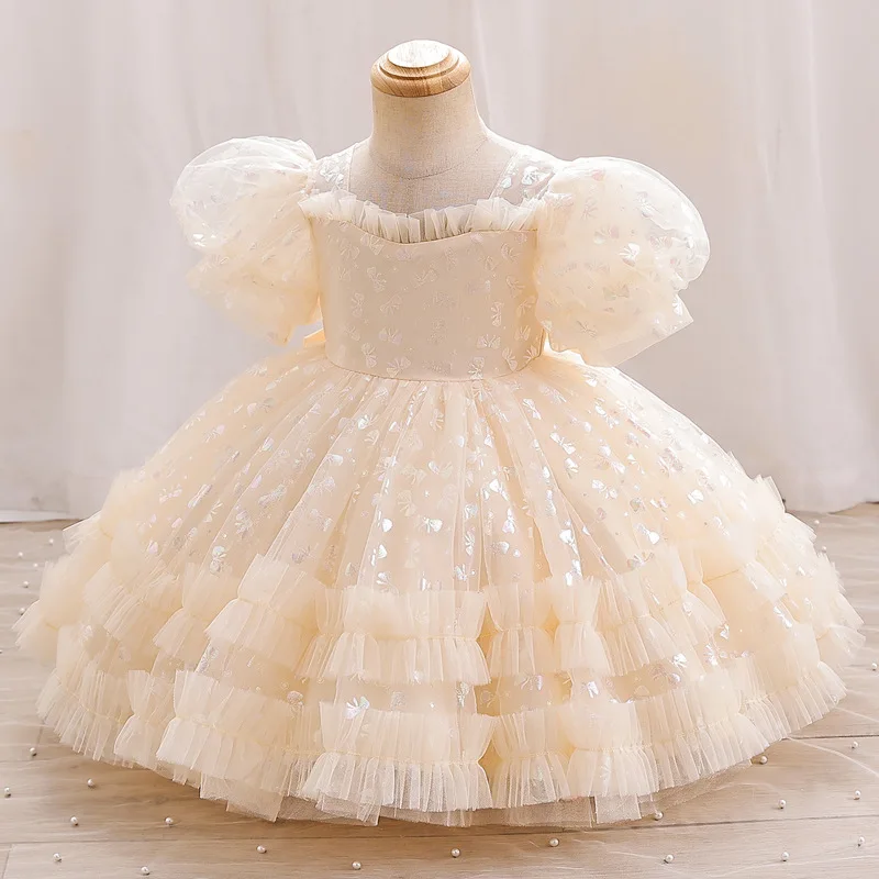 Darling one-year-old dress new princess dress girls birthday party wedding dress children Tutu 1