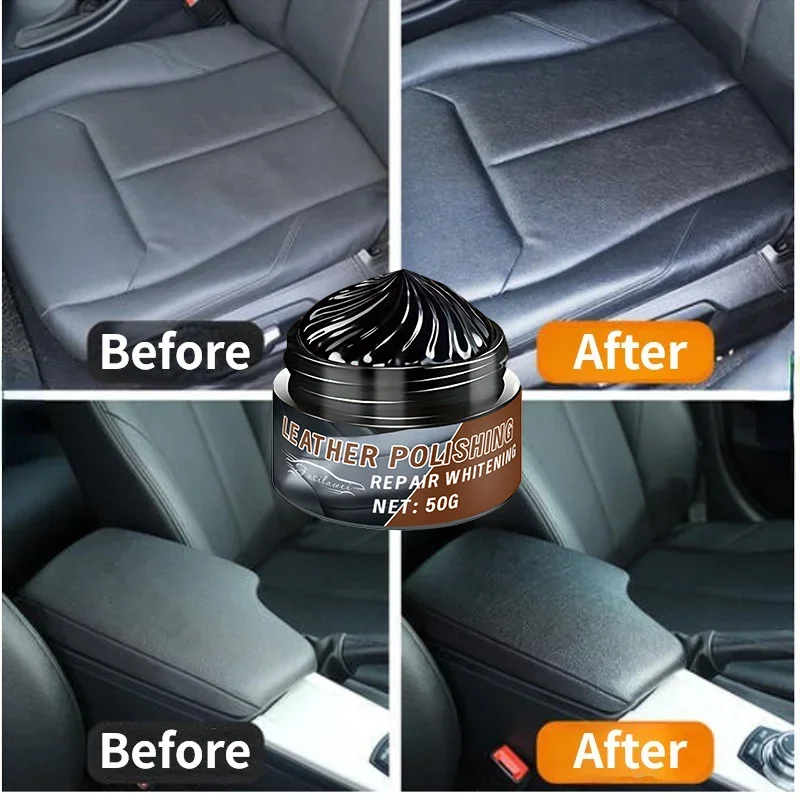 Good Arrival! 50G Auto Interior & Exterior Shine Cream (Tires/Body Included): Powerful Scratch Removal, Deep Cleaning, Glossy