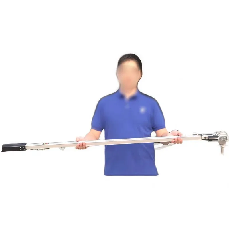 Telescopic water sampler with adjustable arm for water quality monitoring in rivers and reservoirs