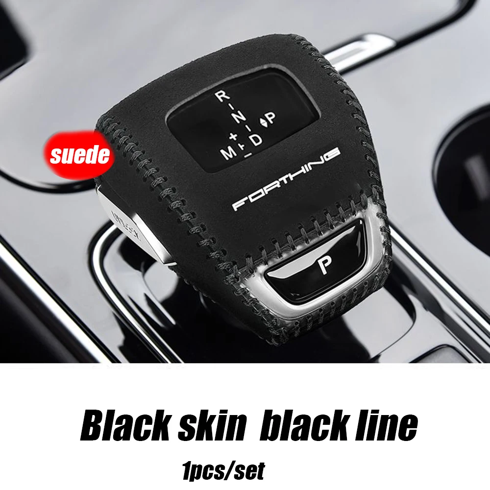 For DMF FORTHING T5 EVO 2021 2022 Leather Car gear shift lever knob handle Cover Trim Sticker Accessories Decoration