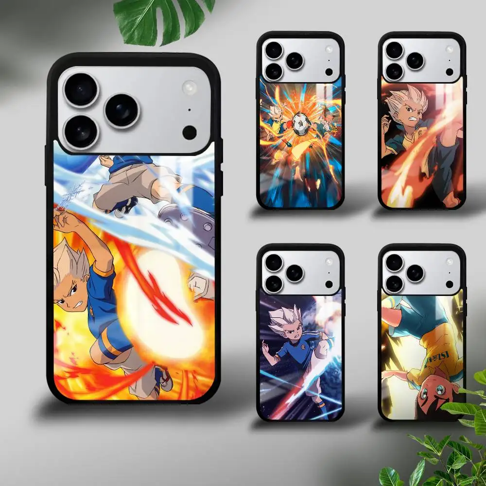 

Anime I-Inazuma E-Eleven Phone Case For iPhone 17 16 15 14 13 12 11 Pro Max Mini Plus Hard Mirror Funda