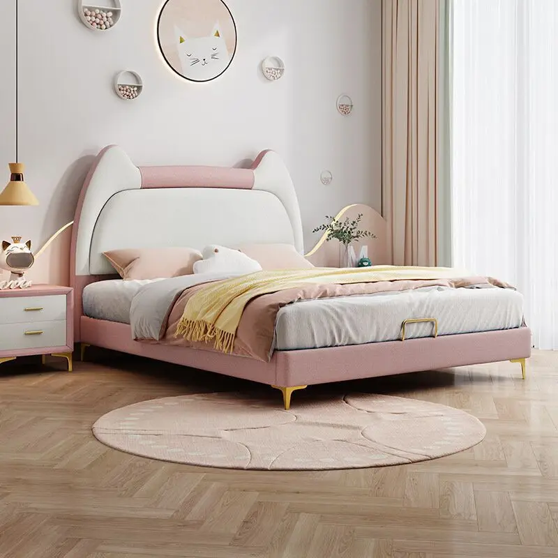 

*Modern Minimalist Cartoon Children's Bed Single Bed Room Storage Bed