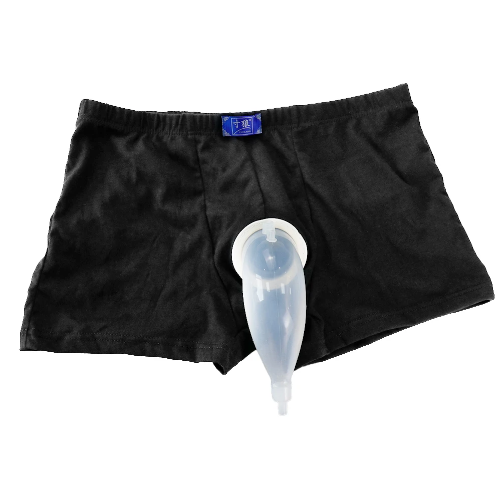 

Men's Urine Bag Portable Urinal Collector Urinal Drainage Bag Leg Brace Reusable for Male and Elderly Urinary Incontinence Care