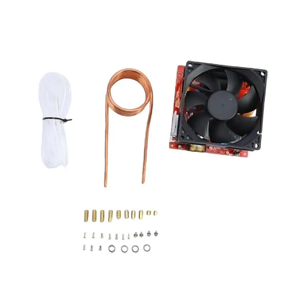Induction Heater Board 100x100x85mm Microwave Oven Accessories DIY Metal Melting Coil for 24V to 36V Systems