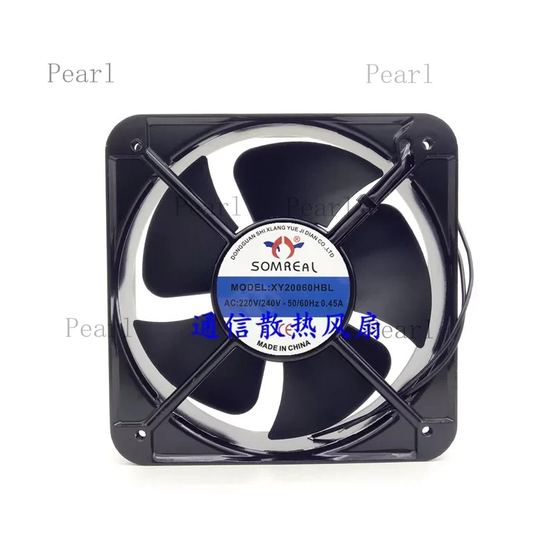 S  For SOMREAL XY20060HBL AC220V–240V 2-wire cooling fan 17CM 1PCS