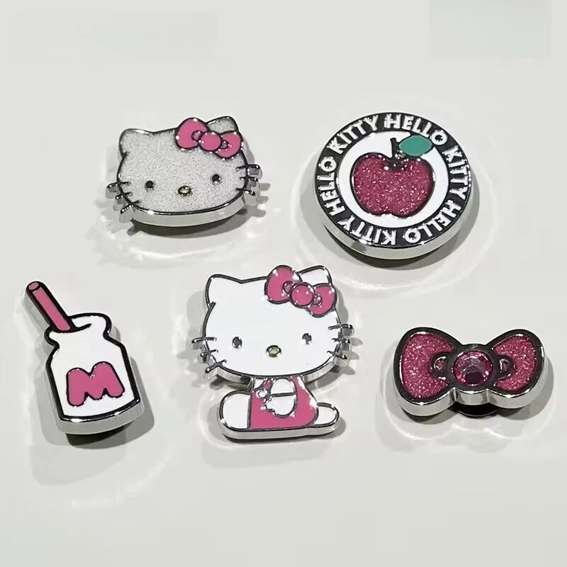 

Hot Miniso Cute Sanrio Hello Kitty Series Hole Shoes Accessories Anime Cinnamoroll Diy High Face Value Jewelry For Friends Gift