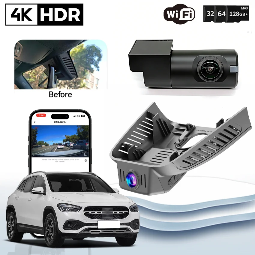 4K HD Camera Car Dvr Video Recorder For Mercedes-Benz GLB GLB180 GLB200 GLB220 for MB B Class B200 GLA180 GLA 200 2020-2023