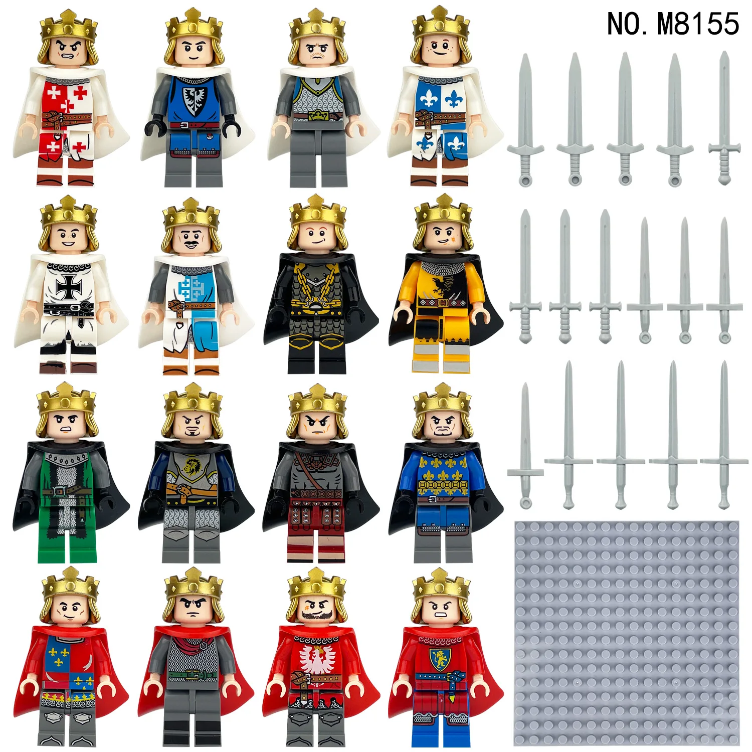 280 verschiedene mittelalterliche Ritter, römische Legion, Mini-Figuren-Bausteine, Lernspielzeug für Kinder, kleine Geschenke