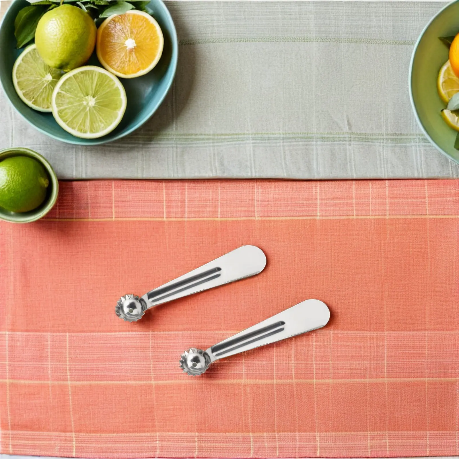 12Pcs Stainless Steel Fruit Corer Tomato Stem Remover Strawberry Hull Remover Melon Baller Pineapple Eye Digger Multi-Function