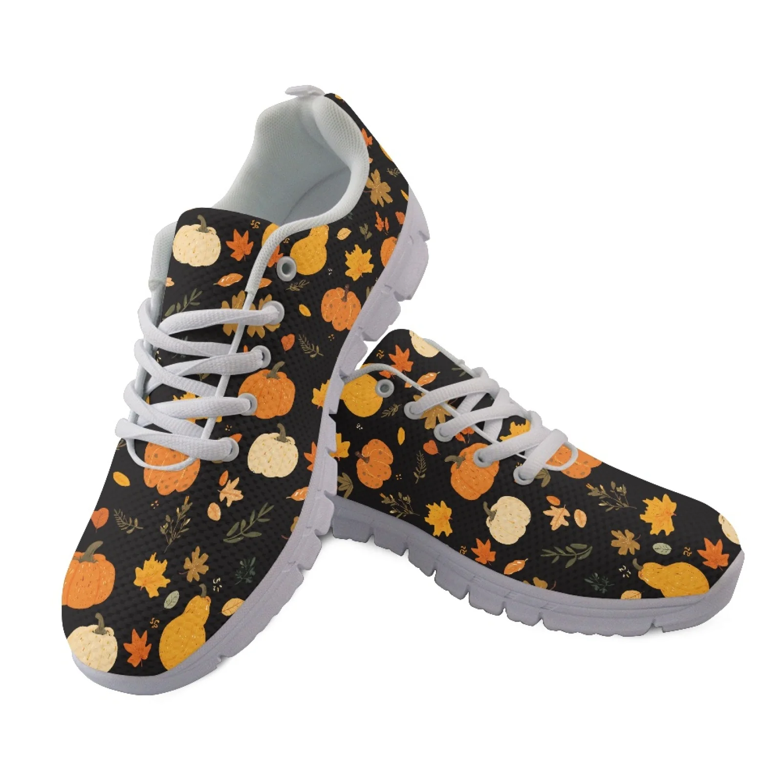 Coloranimal Thanksgiving Turkey 2026 Trending Lace Up Slip on Tennis Shoe for Men Mesh & EVA Sole Sneakers Training Shoes