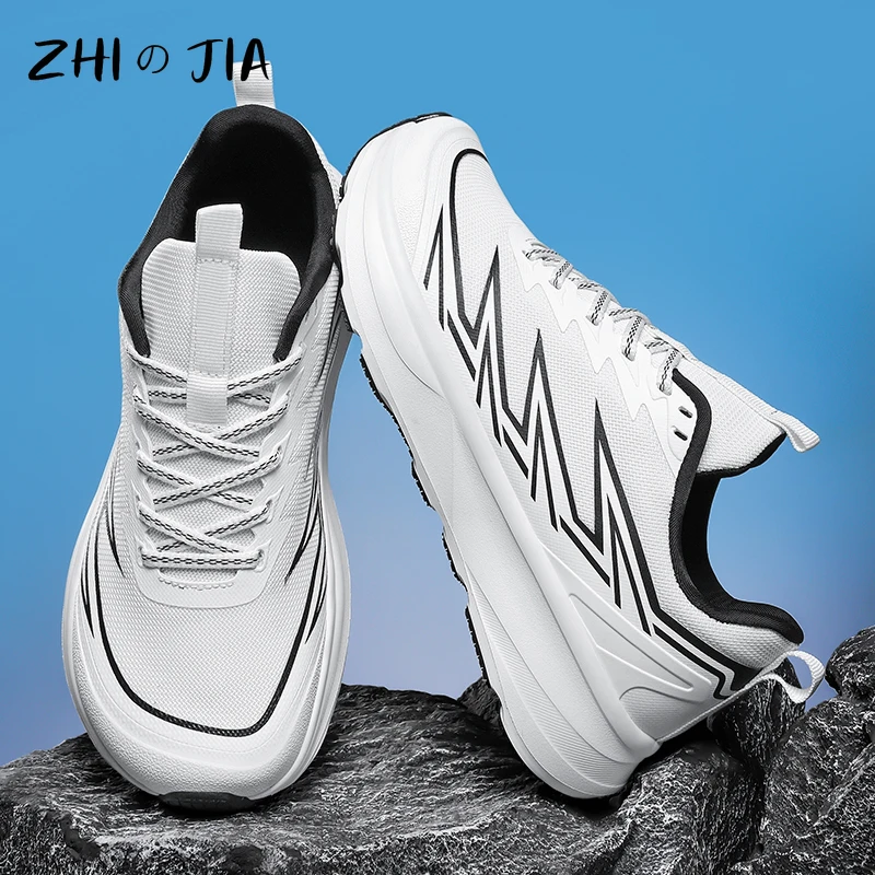 

Men Spring Mesh Breathable Sports Shoes Wide Toe Plus Size Sneaker Outdoor Fashionable and Lightweight Running Footwear