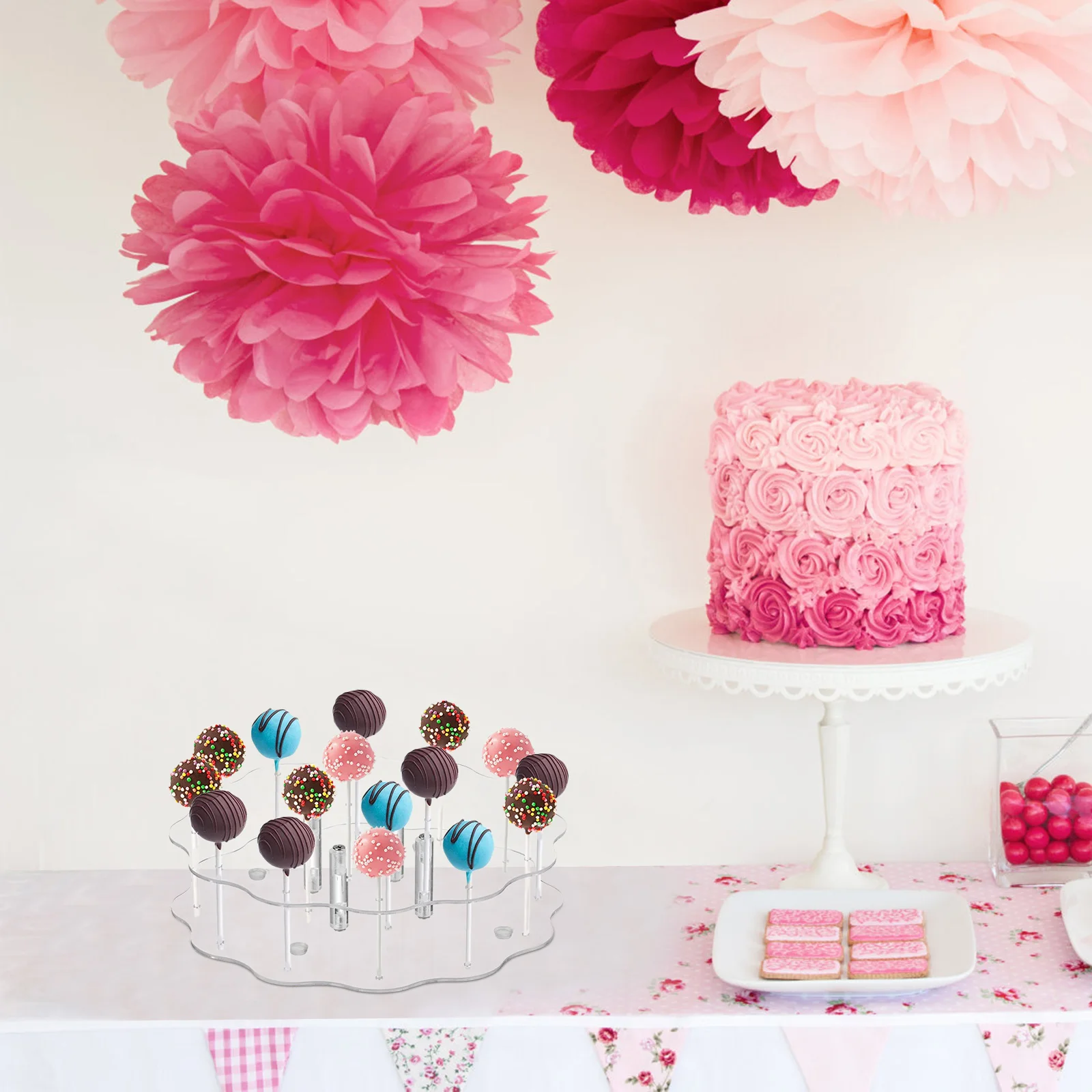 

16 Holes Lollipop Display St Lollipop St Holder Clear Holder Decorative Wedding Dessert Graduation Party Cake St