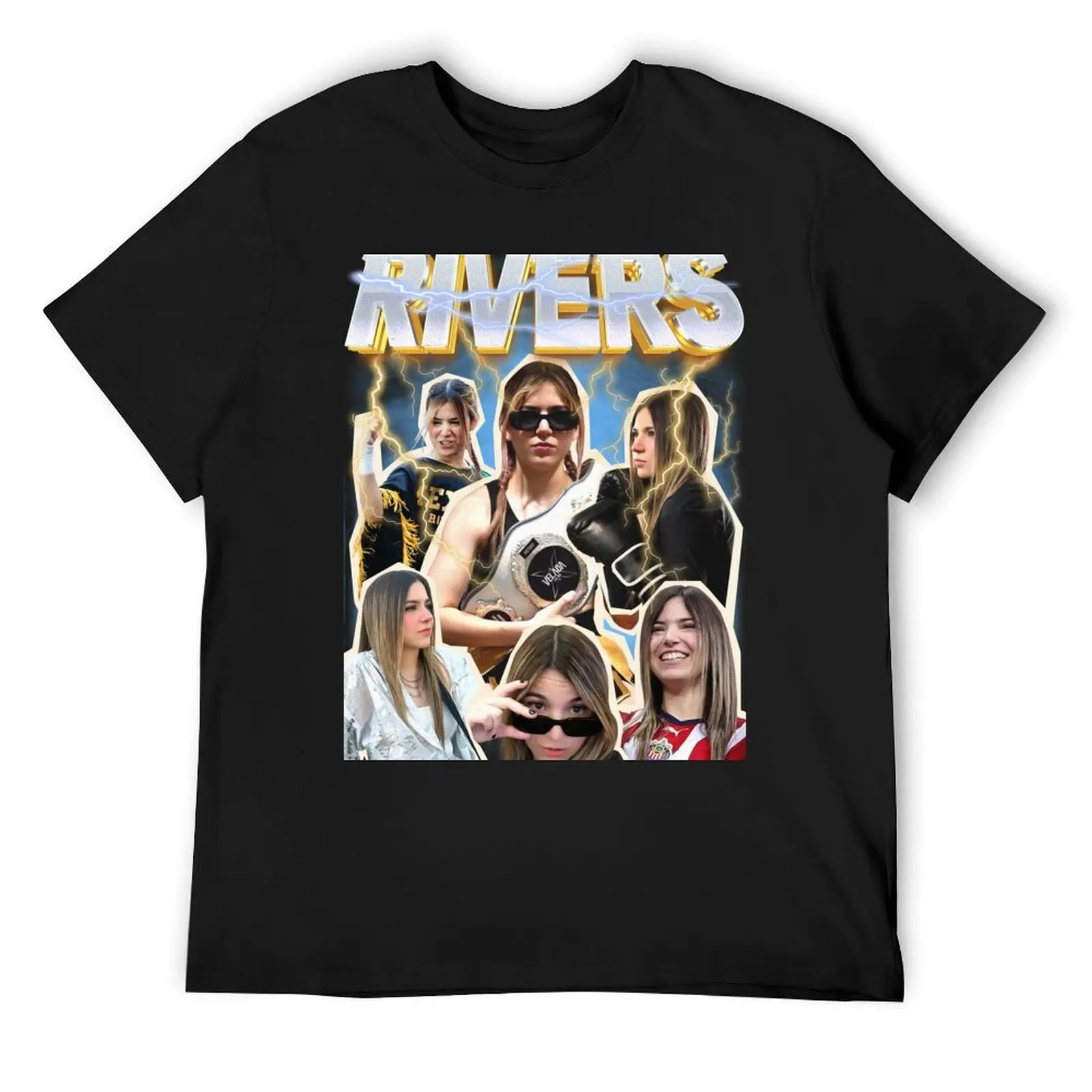 

Rivers GG Vintage Design T-Shirt plus size clothes sports fans baggy shirts customs design your own plus size men clothing