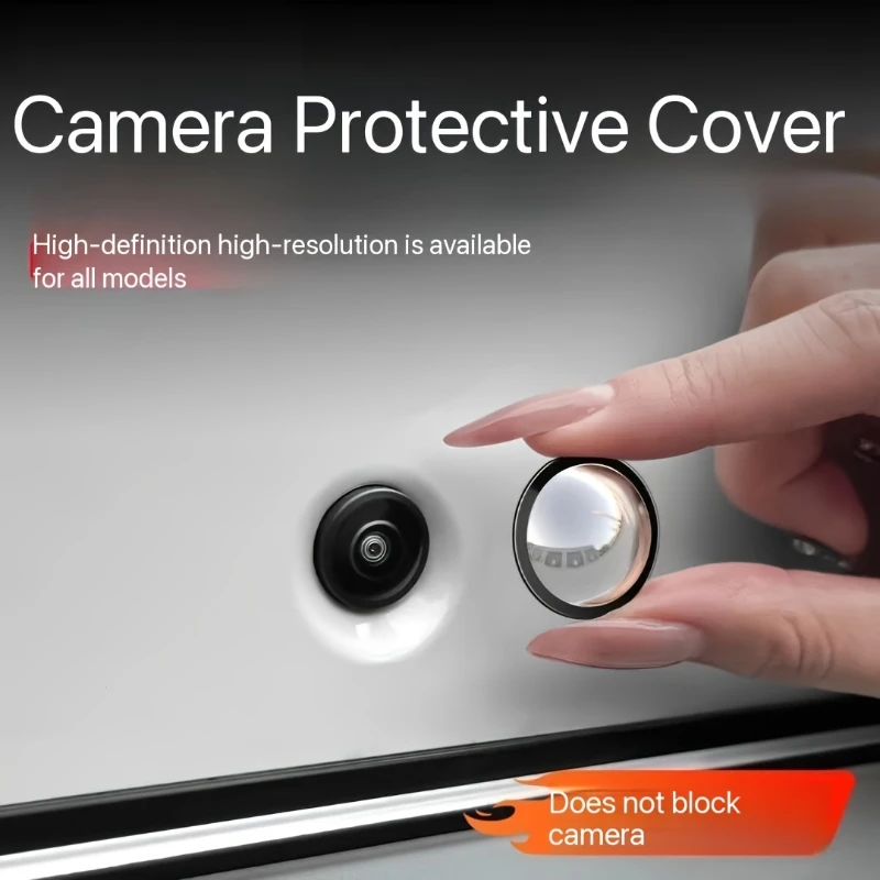 4pcs Car 360 Degree Panoramic Camera Lens Protective Cover Rearview Camera Lens Dustproof Cap For Sedan SUV Car Accessories