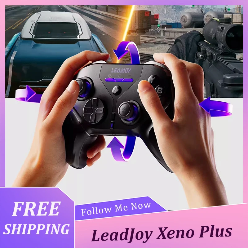 

Беспроводной игровой контроллер LeadJoy Xeno Plus PS2 2.4G с джойстиком Dualsense 12bit TMR и датчиком движения Hall для PS/XXBO/NS2 (для FPS-игр)