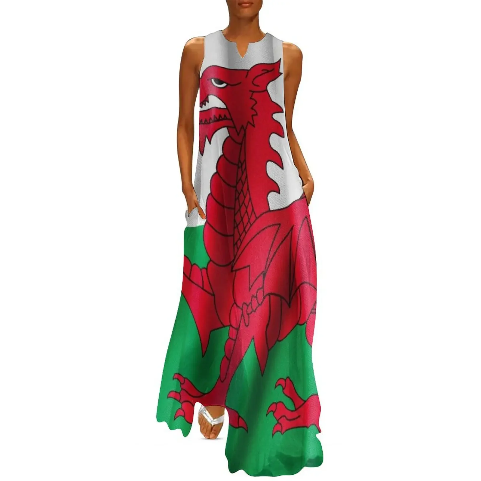 

Wales Flag Long Dress Women long dress Long veiled dresses woman dress summer dresses for women 2025