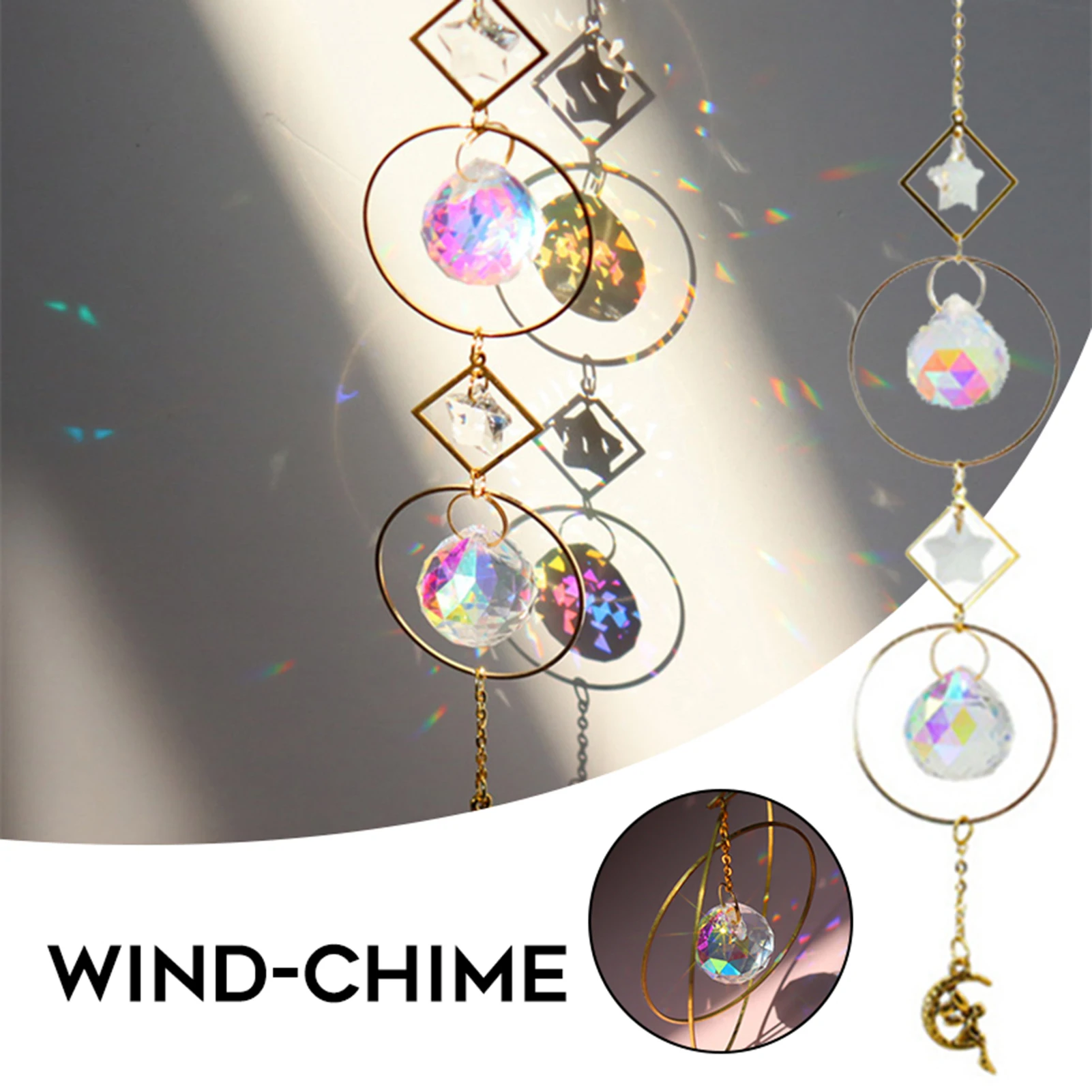 

Crystal Sun Catcher Colorful Butterfly Rainbow Catcher Hangable Wind Chime Window Pendant Garden Decoration Outdoor Sun Catcher