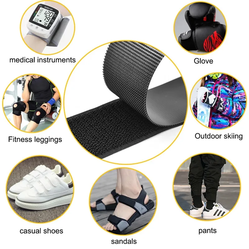 1 متر 100 مللي متر عالية الجودة خطاف لاصقة قوية وحلقة السحابة شريط بخط ملصق النايلون الشريط السحري للخياطة DIY بها بنفسك لا الغراء 10 سنتيمتر