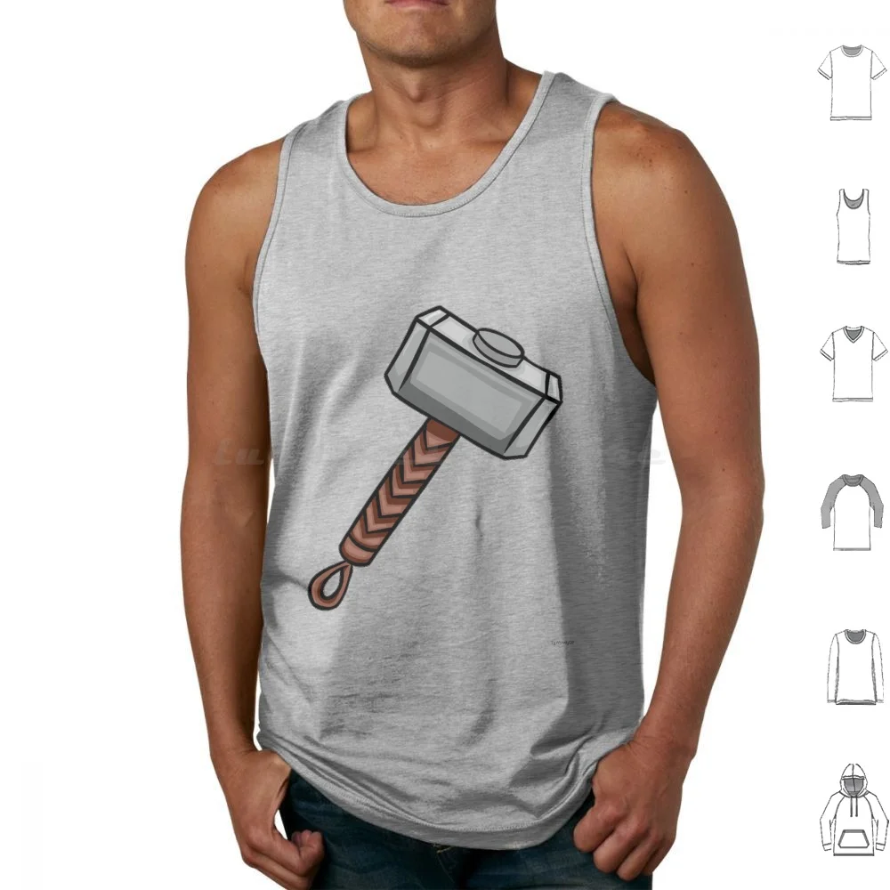 Camisetas sin mangas con martillo de superhéroe, algodón estampado, Tony Stark Endgame, lindo Infinity War, Steve Rogers, superhéroe Peter Parker
