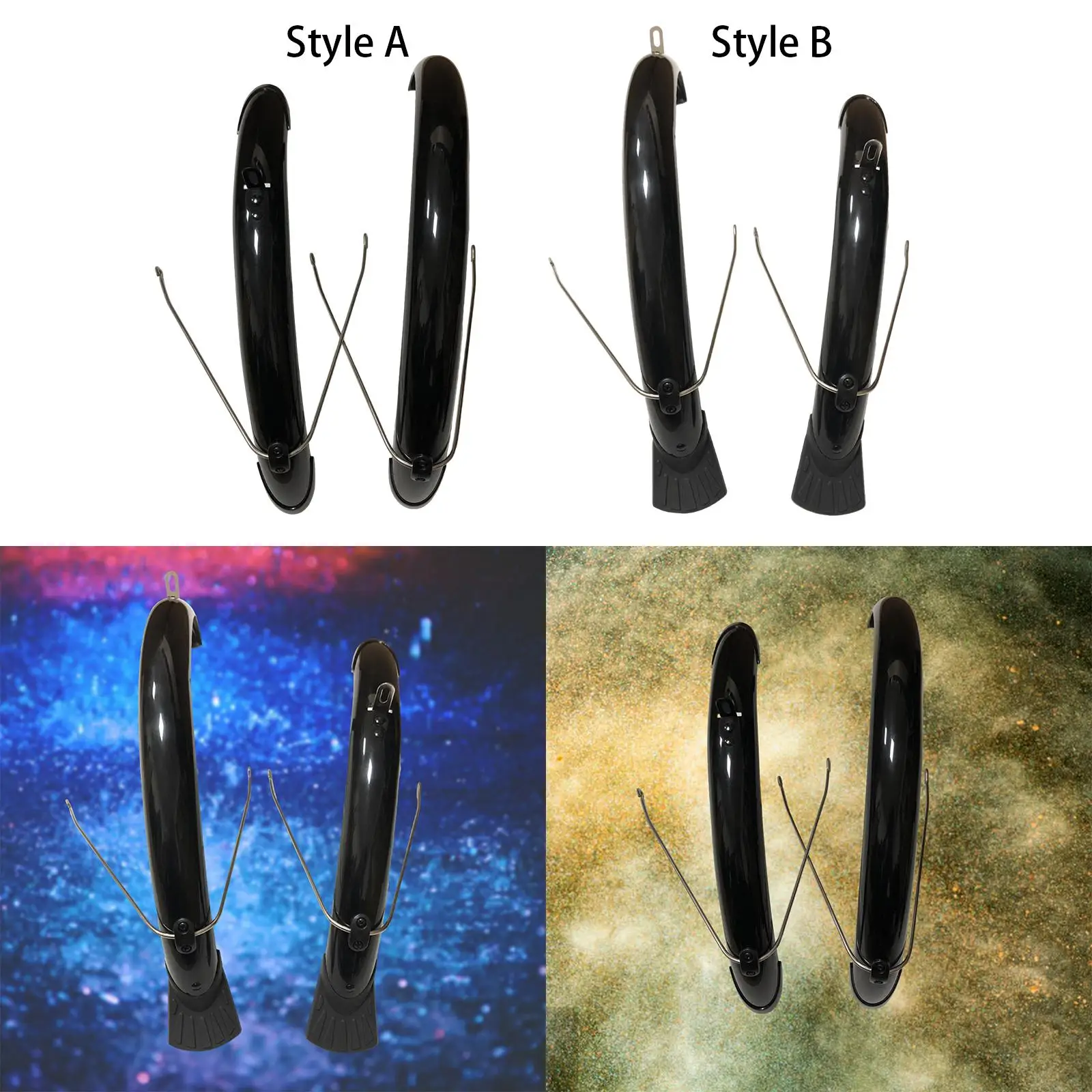 

Folding Bike Fenders 20 inch Wheel Protector for Folding Bicycles Practical Front & Rear Fenders Bicycle Mudflaps Bike Mudguards