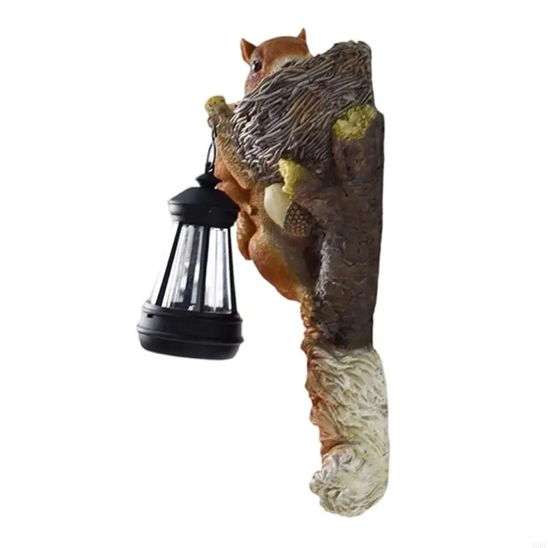 Resin Solar Animal Figure Light Wall Lamp for Yard Lawn and Garden Use 55KF