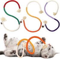 at Chew Toys Interactive Molar Cotton Rope Toys Silvervine Cat Teaser Toy Clean Mouth Kitten Play Toy Pet Supplies Accessories