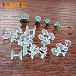 ICERIO 30PCS Fishing Fly Tying Weightless Dumbbell Eyes Material 6mm 8mm 10mm 3D Realistic Resin Eyes Fly Tying Materials DIY