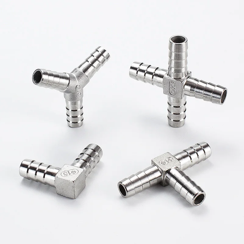 304 Stainless Steel T/Y/X Type Three-way Straight Through Pagoda Joint Water Pipe Leather Pipe Air Pipe