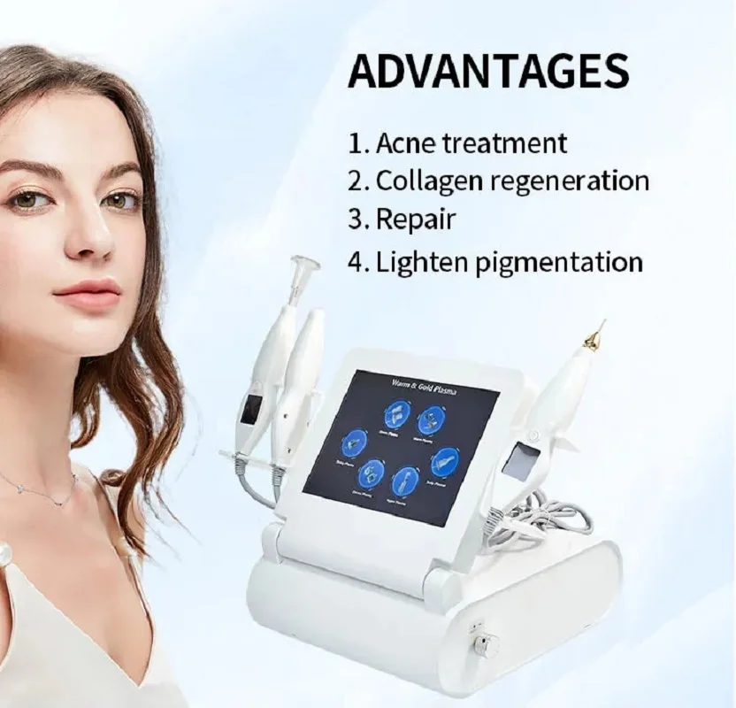

ADG Hot and Cold Plasma Ozone Mole Acne Scar Wrinkle Removal Jet Hyper Scalp Eyelid Lifting Warm Cool plasma
