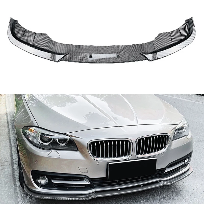 

Front Bumper Lip Spoiler Splitter Diffuser Body Kit Tuning ABS Protector Cover For BMW 5 Series F10 F11 LCI 2015 2016 2017