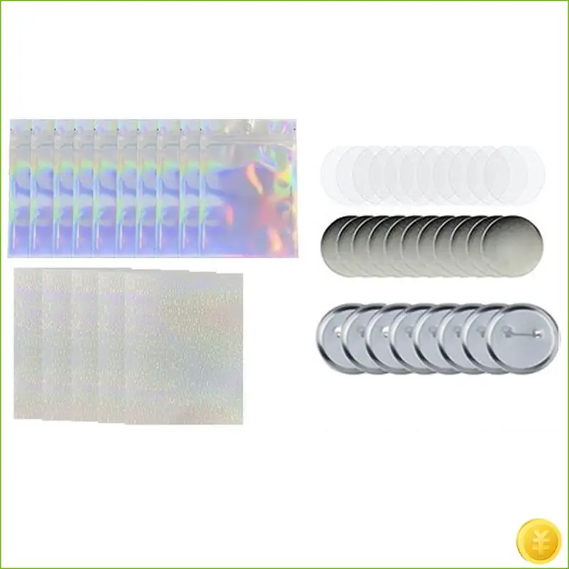 New Bajituo Pressing Mold 58Mm Blank Button Badge For Button Making Machine, Badge Button Press Refill, Film And Base