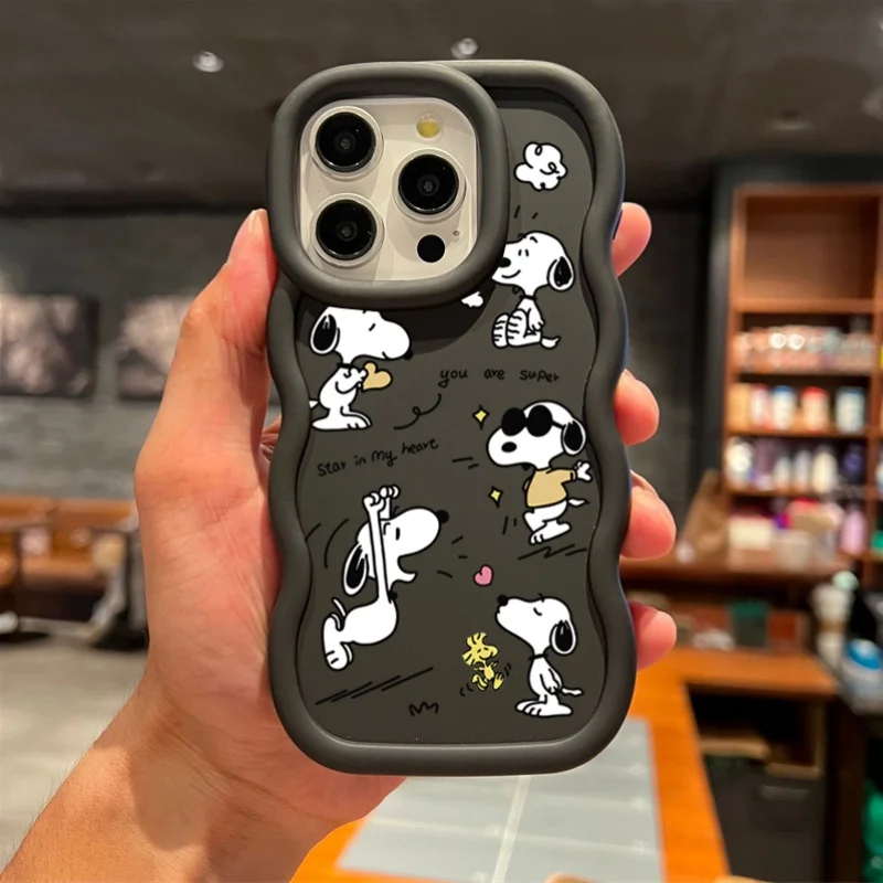 Divertente Snoopy Cassa Del Telefono Per Samsung Galaxy A54 A55 A16 A15 A14 A36 A26 S25 S24 S23 S22 Plus Ultra S20 S21 FE Copertura In Silicone Morbido