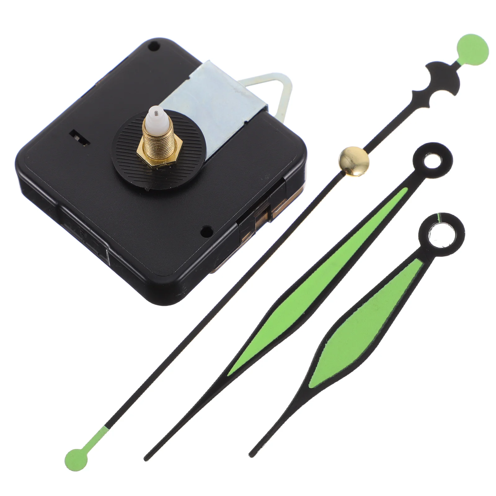 Wall Clocks Replacement Mechanism Kit Motor Long Shaft Operated Light Green Making Glow The Dark Hands Work