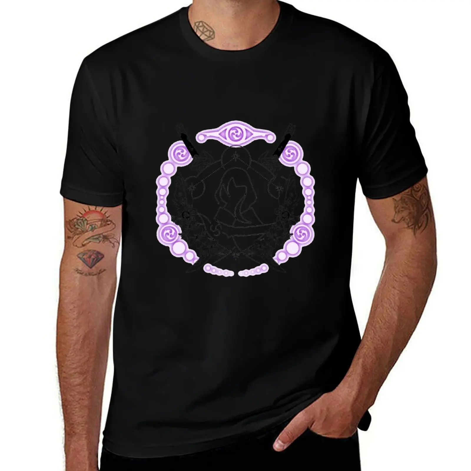 Shogun Raiden Constellation Design T-Shirt Standard Fit Solid Tee Shirt