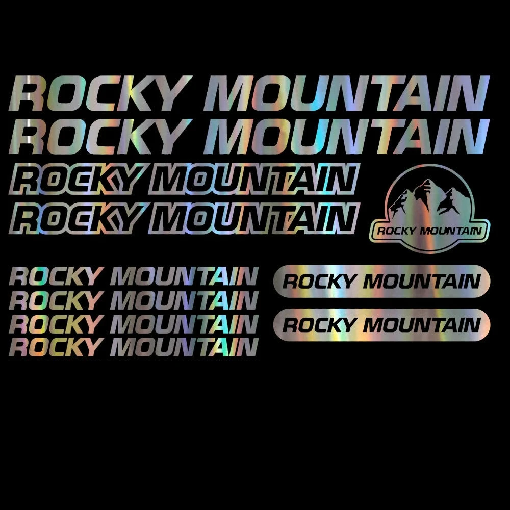 11PCS/SET Multi-color Mountain Style Waterproof Sticker Set Landscape Pattern Decals for Offroad Bike Motorcycle Car Decor