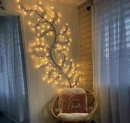 LED Gypsophila String Lights, piscando iluminado Willow, Vine Ramos Luzes para o quarto, Hotel Party, Festival, Jardim, Bendable Branch