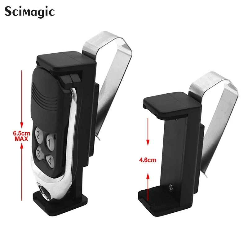 Car Sun Visor Clip Holder Gate Remote Control 47-68mm for Garage Door Control Car Keychain Barrier Universal Opener