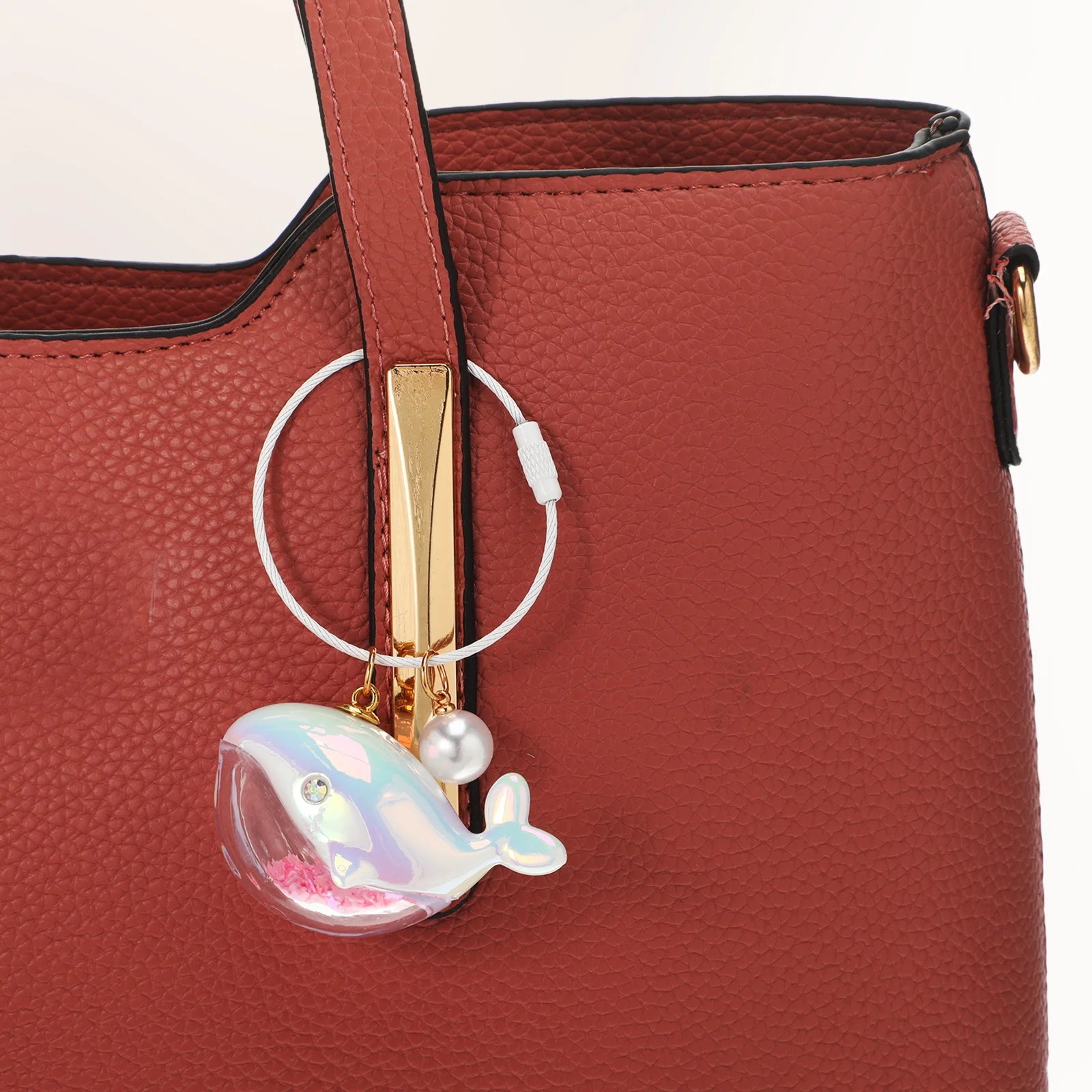 

2pcs Laser Keychain Mini Whale Ornaments Cute Animal Charm Ocean Theme Accessories Portable Decoration for s Family