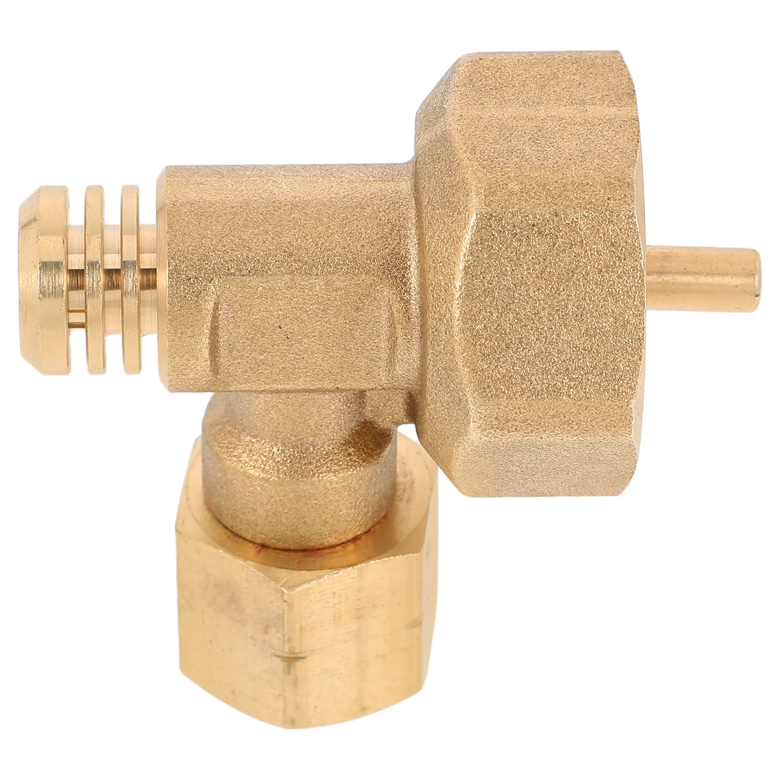 Адаптер колена пропановой горелки, 90 градусов, латунь, бак 1 фунт, совместимый с газовым баллоном Mapp для барбекю, гриля, наружного использования