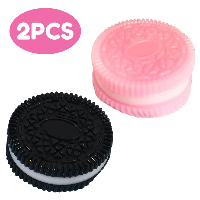 Multicolor Taba Squishy Cookie Toy Elastic Smooth Touch Anti Anxiety Squeeze Gadget Double Layer Pastry Shape Office Relief Toys