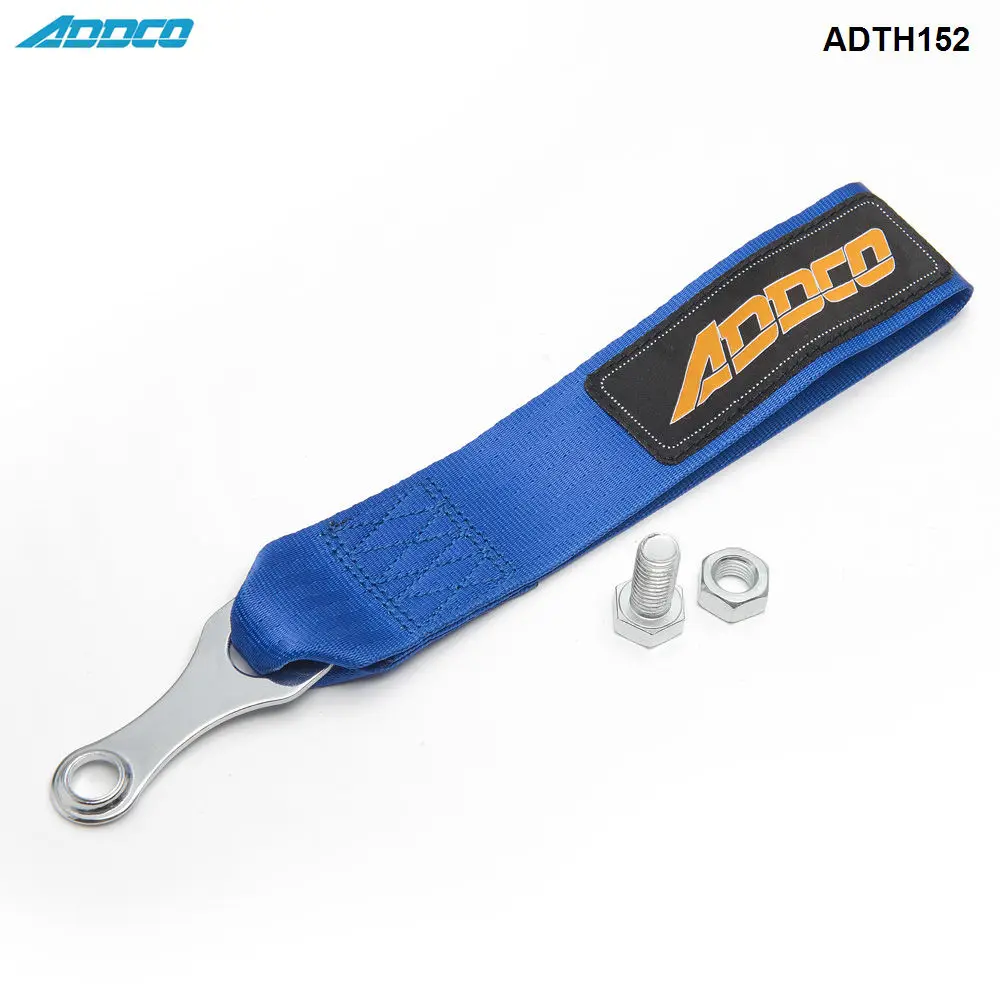 Racing Tow Strap with bolt-on hardware Universal Jdm for Cars Trucks ADTH152