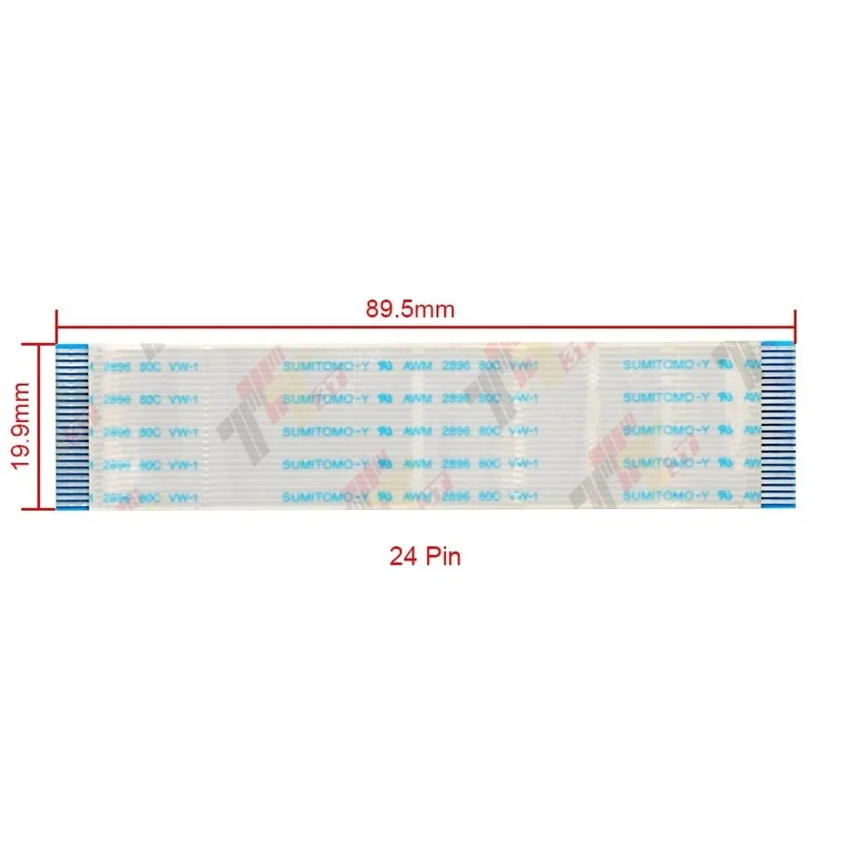 White flat ribbon cable for BMW X5 E39 E38 E53 CID Radio Head unit Stereo Repair replacement