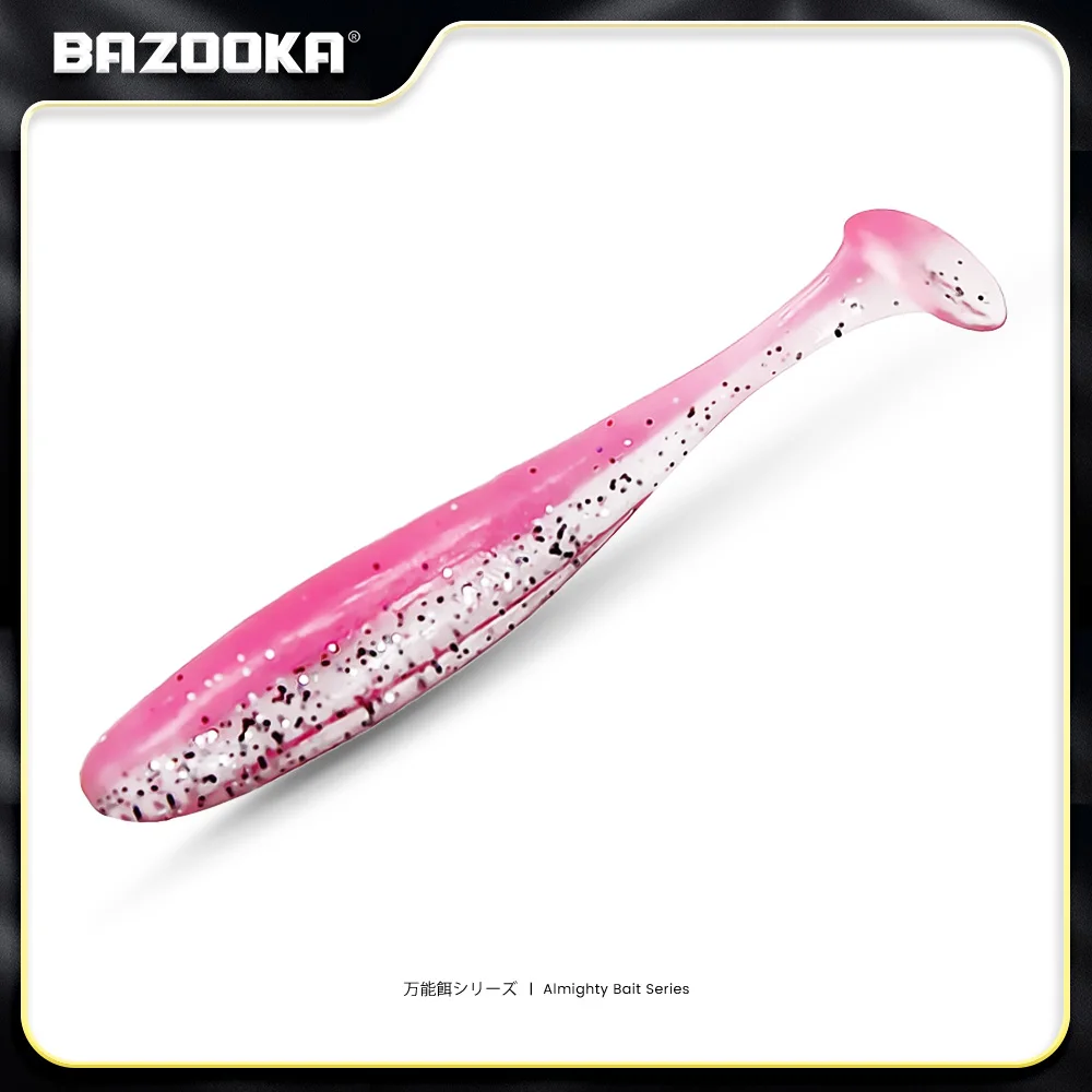 Bazooka Shad Wurm Angeln Weicher Köder Großes Silikon 90 100 mm Köder T Schwanz Easy Shiner Wobbler Swimbait Pesca Forelle Hecht Bass Winter