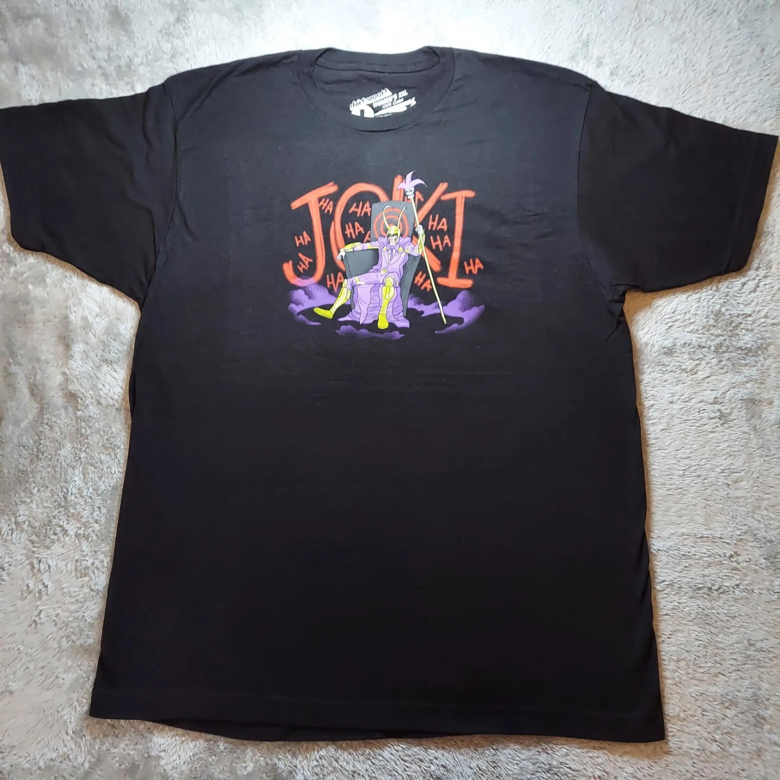Camiseta Joki Vintage Loot Crate para mujer, negra, 2XL, 23 pulgadas de ancho, 31 pulgadas de largo