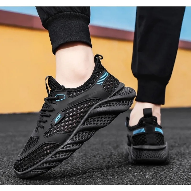 

2026 Spring/Summer Men's Shoes Breathable Large Mesh Thin Lightweight Low-Cut Outdoor Casual Travel Sneaker,Fashion Men's Shoes
