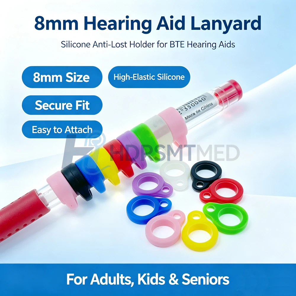 20pcs 8mm Silicone Ring Bracelet Anti-Lost Hearing Aid Signature Pen Hanging Ring Capacitive Stylus for Everyday Use