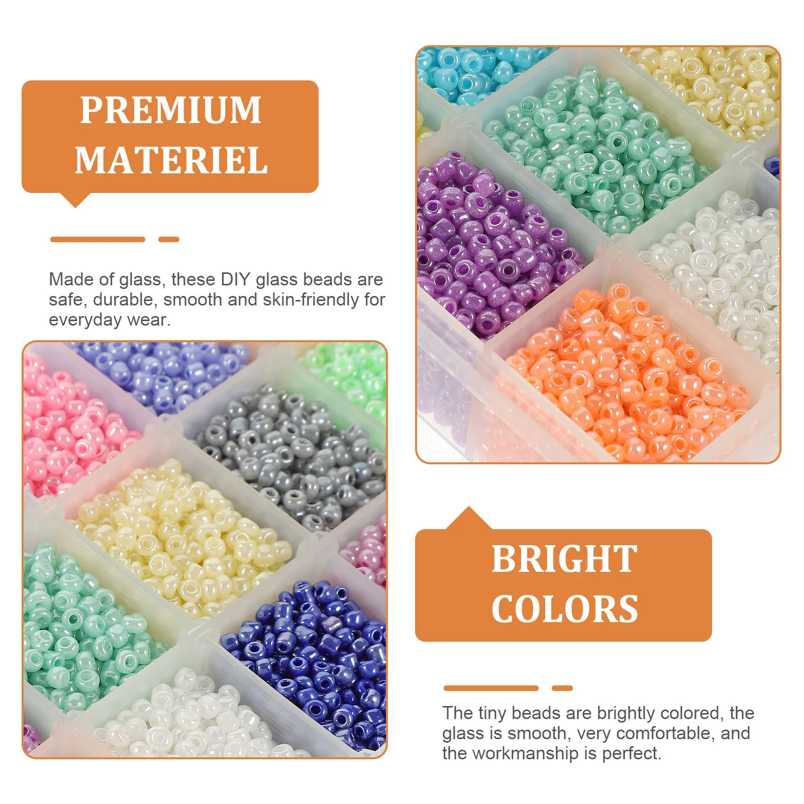 

Безопасные, приятные для кожи маленькие стеклянные бусины для изготовления ювелирных изделий, браслет, ожерелье, разделительные бусины, сделай сам, поделки, бисер, сделай сам, бусина для ожерелья