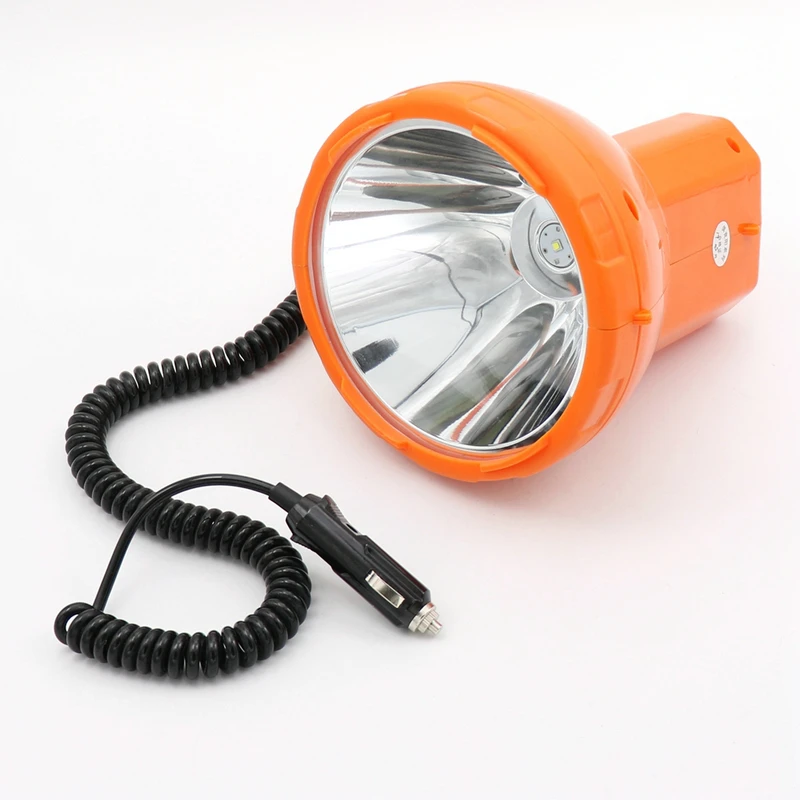 12V50W LED Handheld Spotlight For Car's Cigarette Lighter & External 12V  Battery