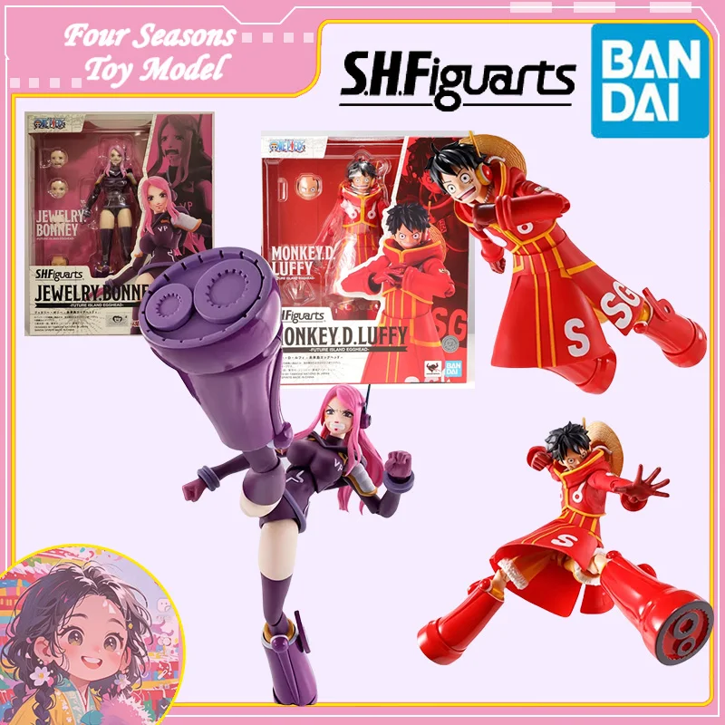

Быстрая доставка Bandai Anime ONE PIECE Monkey D Luffy JEWELRY BONNEY Оригинальная модель игрушки Фигурка Коллекционная детская игрушка