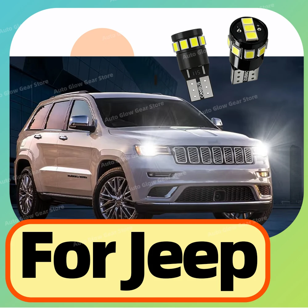 2Pcs Car LED Clearance Lights For Jeep Grand Cherokee ZJ WJ WK WK2 Wrangler YJ TJ JK Renegade Compass Commander Patriot Liberty